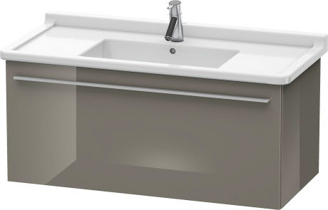 Duravit X-Large 39" x 18" x 18" Flannel Gray Finish Wall-Mounted Vanity Unit (XL605808989)