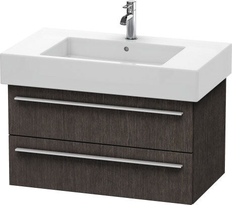 Duravit X-Large 31" x 18" x 18" Dark Brushed Oak Finish Wall-Mounted Vanity Unit (XL635207272)