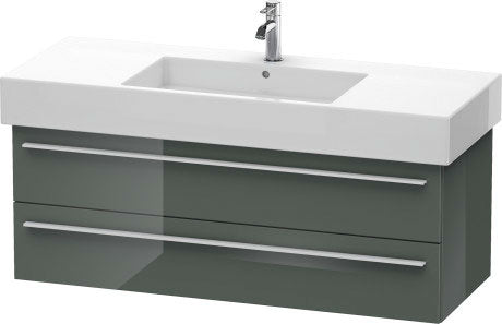 Duravit X-Large 47" x 18" x 18" Dolomite Gray Finish Wall-Mounted Vanity Unit (XL635403838)