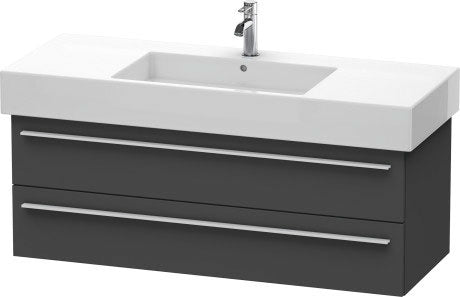 Duravit X-Large 47" x 18" x 18" Graphite Finish Wall-Mounted Vanity Unit (XL635404949)
