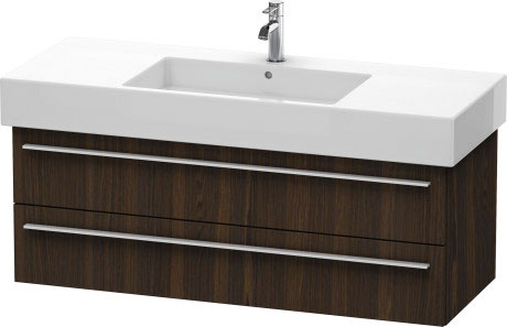 Duravit X-Large 47" x 18" x 18" Walnut Brushed Finish Wall-Mounted Vanity Unit (XL635406969)