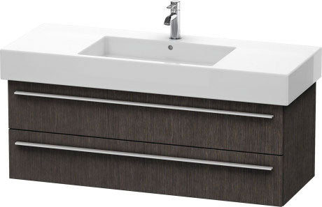 Duravit X-Large 47" x 18" x 18" Dark Brushed Oak Finish Wall-Mounted Vanity Unit (XL635407272)