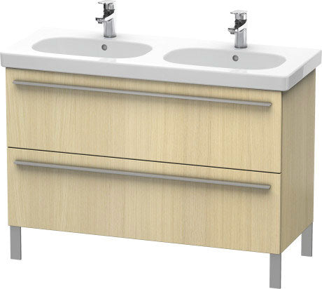 Duravit X-Large 45" x 26" x 18" Mediterranean Oak Finish Two Drawer Floorstanding Vanity Unit (XL651807171)
