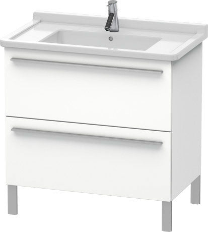 Duravit X-Large 31" x 26" x 18" White Finish Two Drawer Floorstanding Vanity Unit (XL653601818)