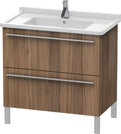 Duravit X-Large 31" x 26" x 18" Walnut Finish Two Drawer Floorstanding Vanity Unit (XL653607979)