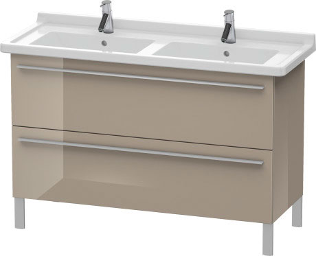 Duravit X-Large 47" x 26" x 18" Cappuccino Finish Two Drawer Floorstanding Vanity Unit (XL653808686)