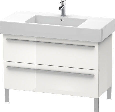 Duravit X-Large 39" x 23" x 18" White Finish Two Drawer Floorstanding Vanity Unit (XL654408585)
