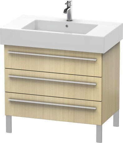 Duravit X-Large 31" x 23" x 18" Mediterranean Oak Finish Three Drawer Floorstanding Vanity Unit (XL655307171)