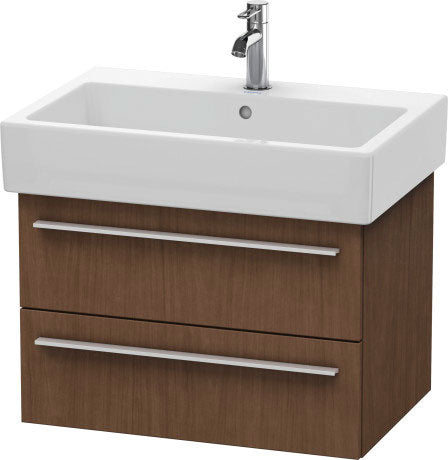 Duravit X-Large 26" x 18" x 17" American Walnut Finish Wall-Mounted Vanity Unit (XL634201313)