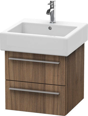 Duravit X-Large 18" x 18" x 17" Walnut Finish Wall-Mounted Vanity Unit (XL634307979)
