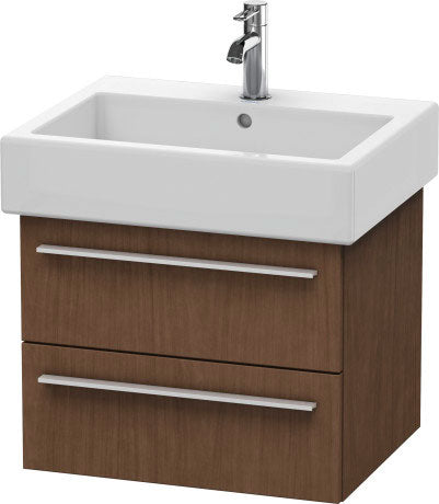 Duravit X-Large 22" x 18" x 17" American Walnut Finish Wall-Mounted Vanity Unit (XL634401313)