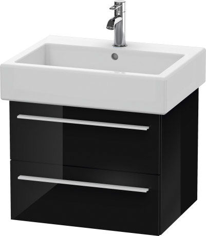 Duravit X-Large 22" x 18" x 17" Black Finish Wall-Mounted Vanity Unit (XL634404040)