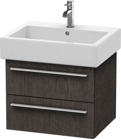 Duravit X-Large 22" x 18" x 17" Dark Brushed Oak Finish Wall-Mounted Vanity Unit (XL634407272)