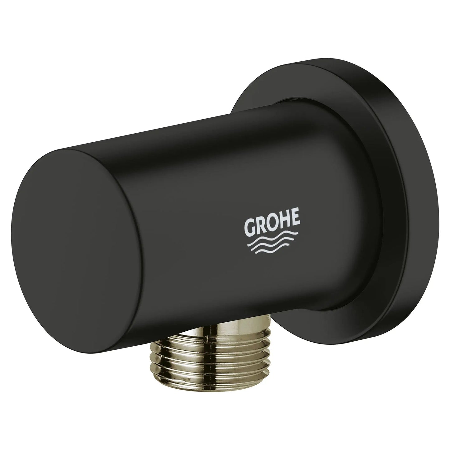Grohe Rainshower™ Matte Black Round Wall Union