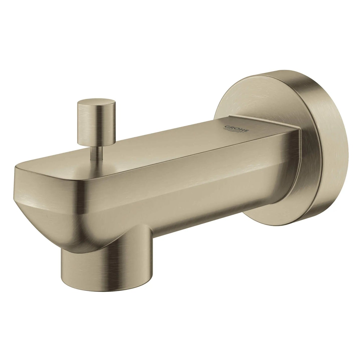 Grohe Lineare Metal Construction Brushed Nickel Infinity Wall Mount Diverter Tub Spout