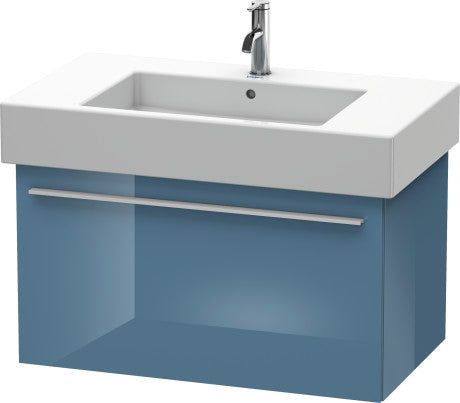 Duravit X-Large 31" x 18" x 18" Stone Blue High Gloss Finish Wall-Mounted Vanity Unit (XL605204747)