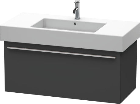 Duravit X-Large 39" x 18" x 18" Graphite Finish Wall-Mounted Vanity Unit (XL605304949)