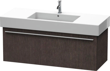 Duravit X-Large 47" x 18" x 18" Dark Brushed Oak Finish Wall-Mounted Vanity Unit (XL605407272)