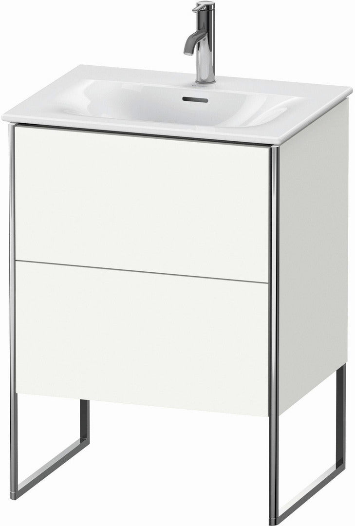 Duravit XSquare 24" White Satin Matt Two Drawer Floorstanding Vanity Unit (XS452203636)