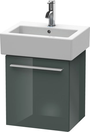 Duravit X-Large 16" x 17" x 13" Dolomite Gray Finish One Door Wall-Mounted Vanity Unit (XL6209R3838)