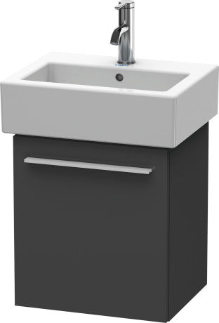 Duravit X-Large 16" x 17" x 13" Graphite Finish One Door Wall-Mounted Vanity Unit (XL6209L4949)