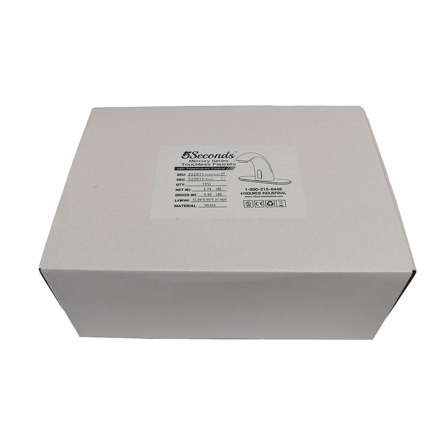 5Seconds Mercury Series 4" Bronze Touchless Bathroom Faucet With Temperature Control