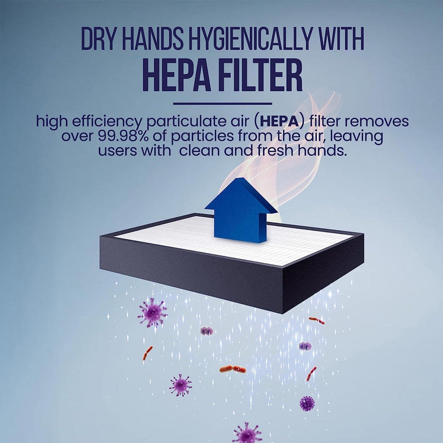 5Seconds Optimizer Series 16" 1800W Black Stainless Steel Touch Free Electric Hand Dryer