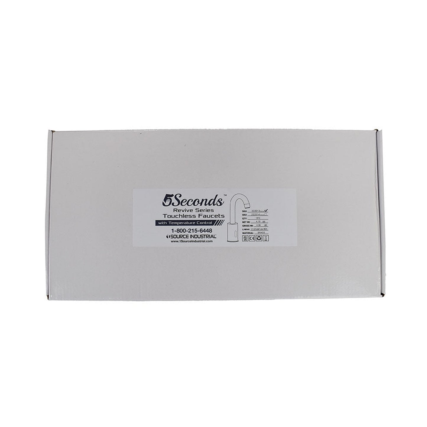 5Seconds Revive Series 5" Bronze Touchless Faucet With Temperature Control