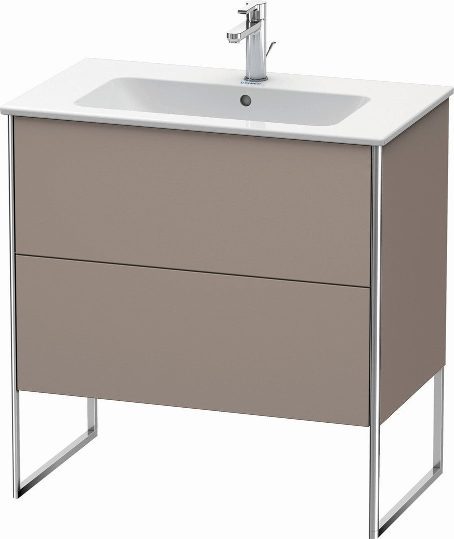Duravit XSquare 32" Basalt Two Drawer Floorstanding Vanity Unit (XS444604343)