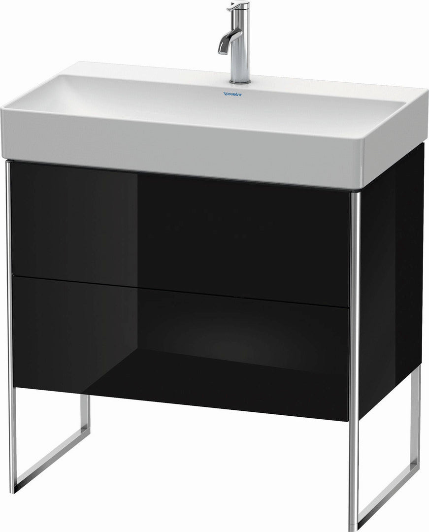 Duravit XSquare 31" Black Two Drawer Floorstanding Vanity Unit (XS444304040)