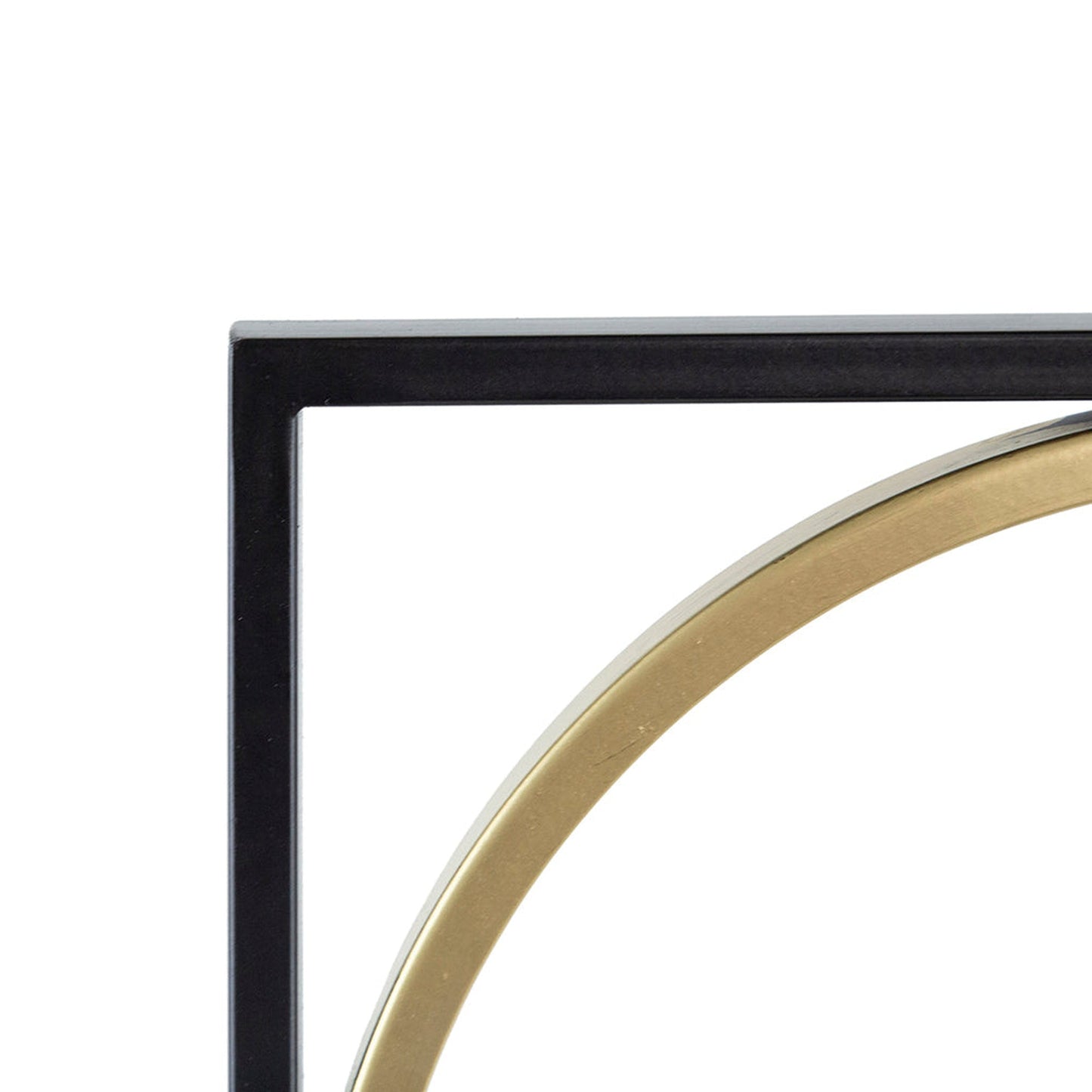 A&B Home 12" x 47" Bundle of 20 Rectangular Black Metal Frame & Four Circles Wall-Mounted Mirror