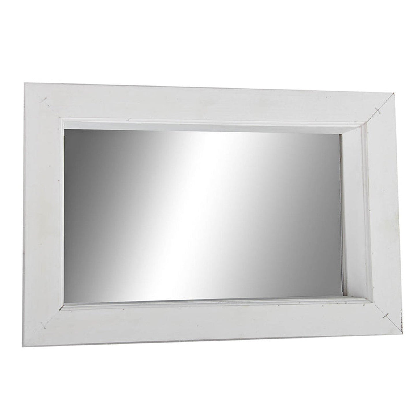 A&B Home 13" x 20" Bundle of 44 Rectangular White Wooden Framed Wall-Mounted Mirror