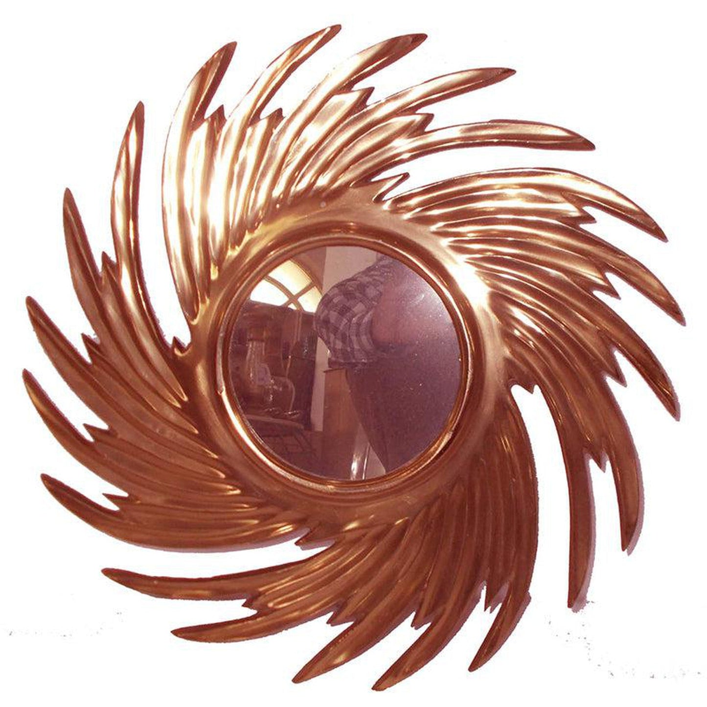 A&B Home 16" x 16" Bundle of 46 Sunburst Copper Aluminum Frame Wall-Mounted Mirror