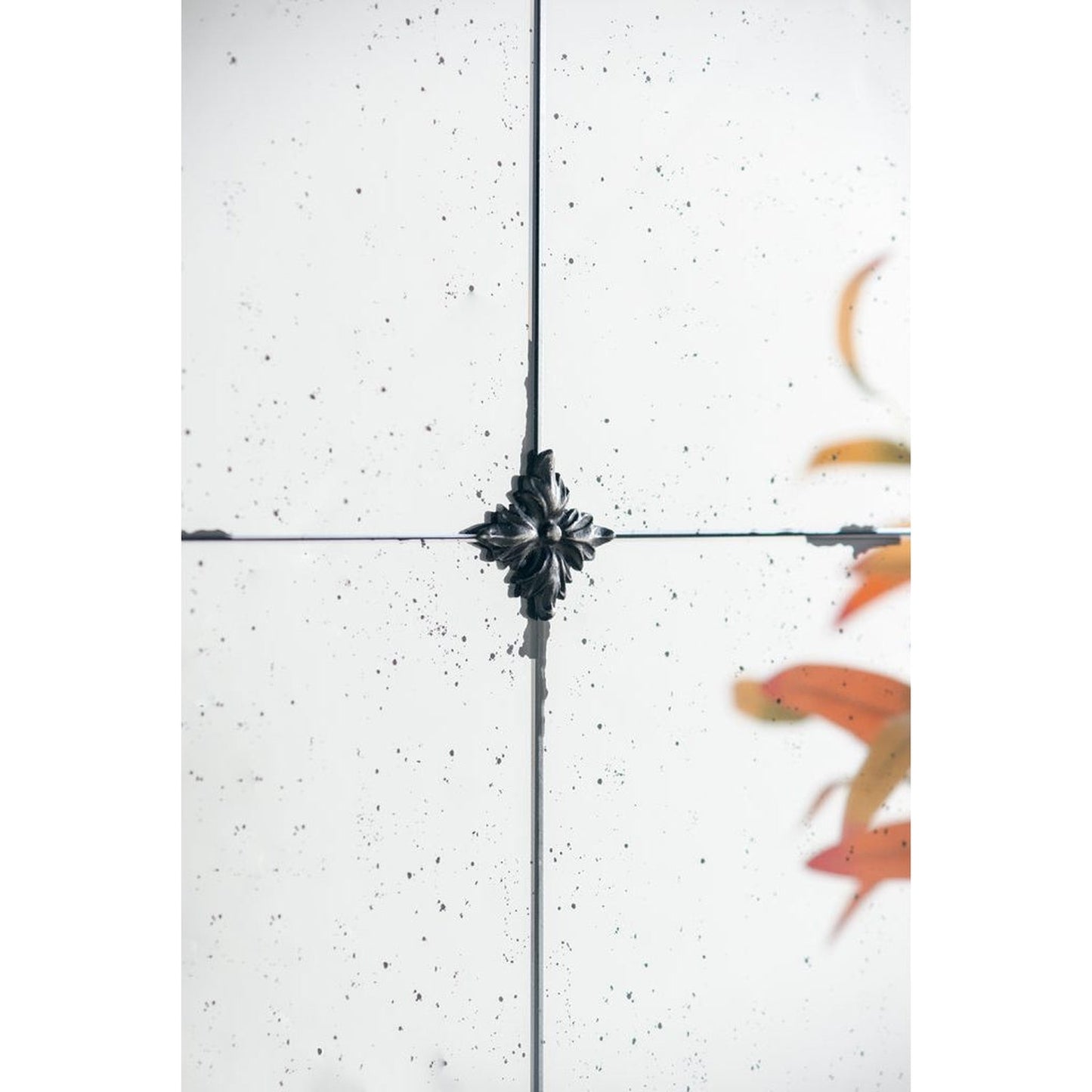 A&B Home 36" x 36" Bundle of 9 Square Shaped Antique Glass Wall-Mounted Mirror