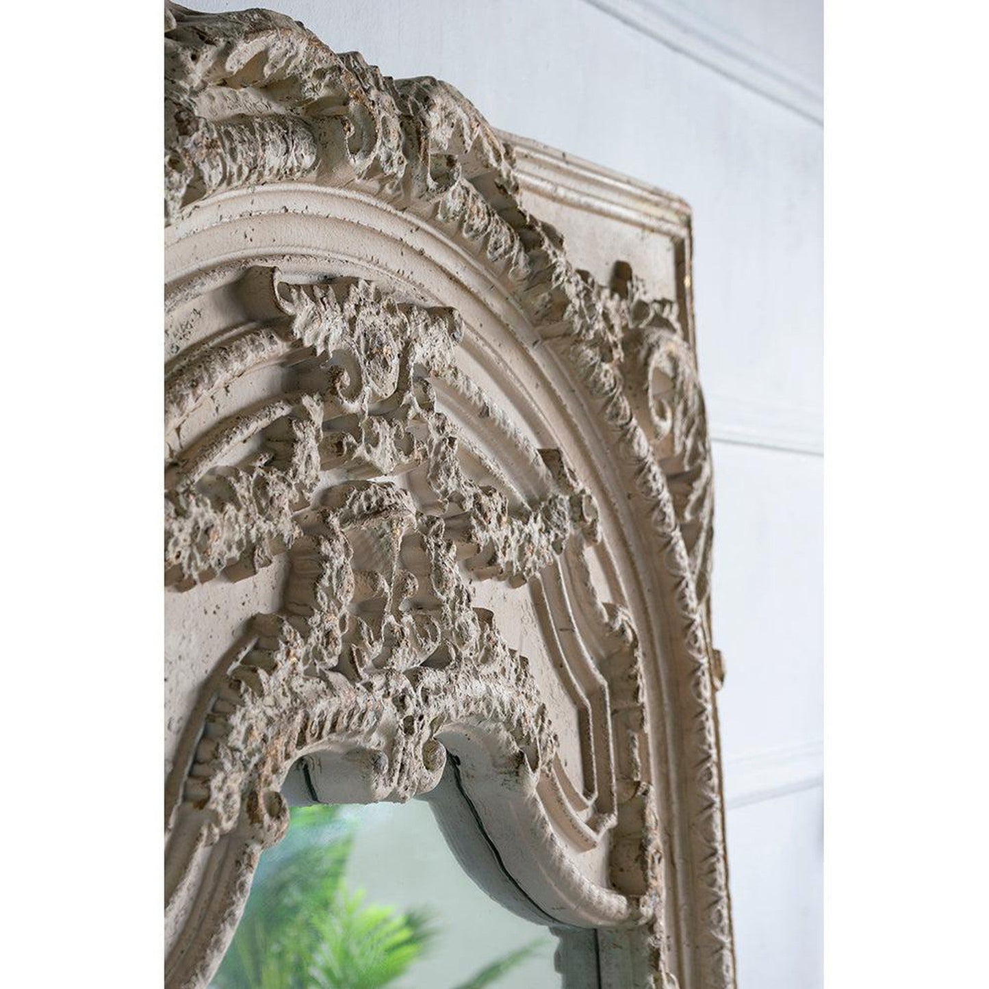 A&B Home 49" x 73" Bundle of 4 Rectangular Ivory Metal Frame Floor Mirror