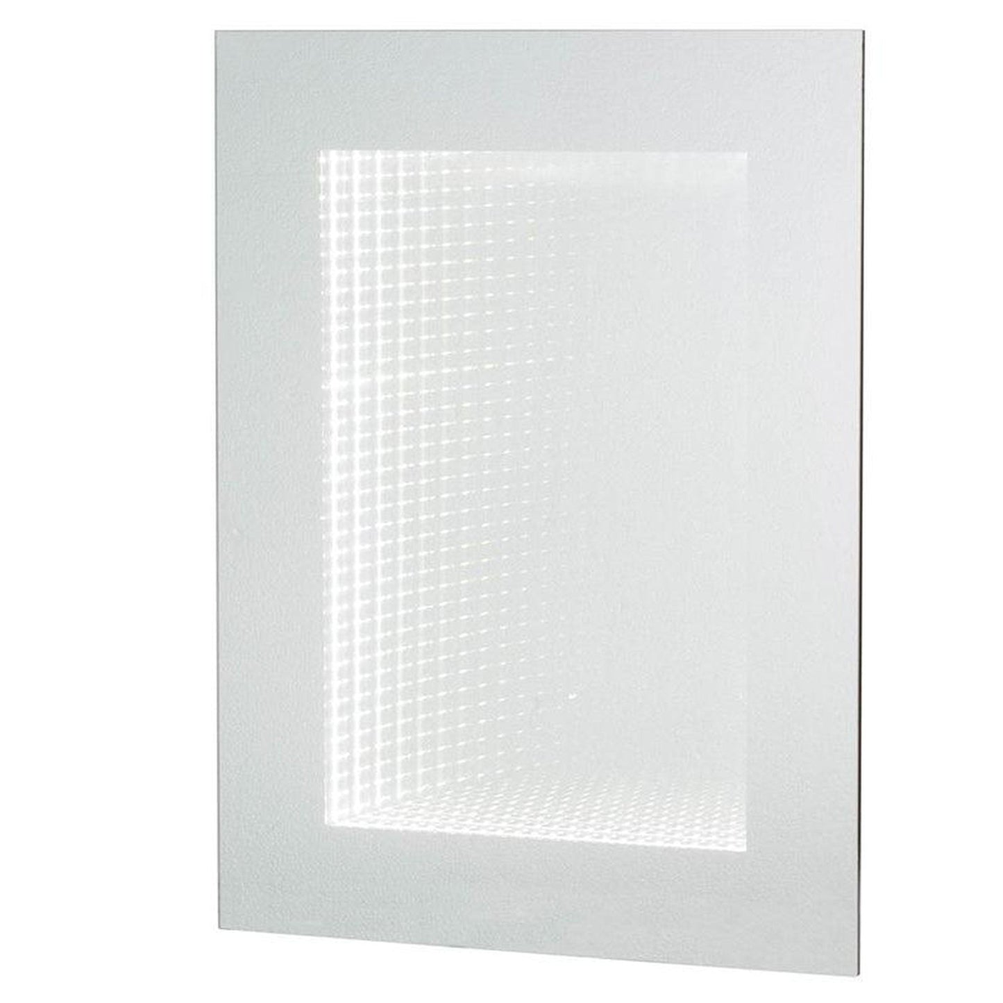 A&B Home Parsons 24" x 32" Bundle of 10 Rectangular Shaped White Wooden Frame Wall-Mounted Mirror With Led Light