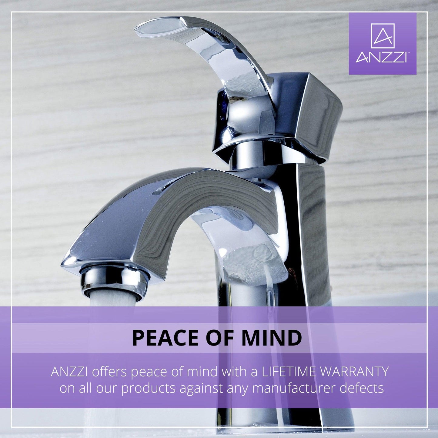 ANZZI Alto Series 3" Single Hole Polished Chrome Mid-Arc Bathroom Sink Faucet