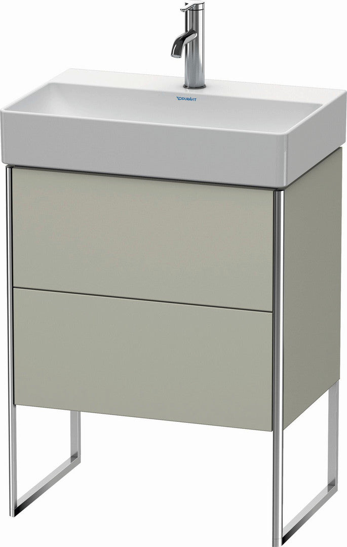 Duravit XSquare 23" Taupe Two Drawer Floorstanding Vanity Unit (XS445306060)