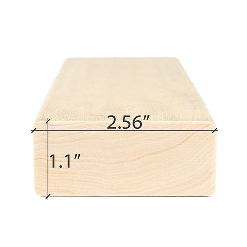 PROSAUNAS Aspen 2" x 3" x 10' Natural Aspen Wood Smooth 4 Sides, Eased Edges Sauna Bench Material