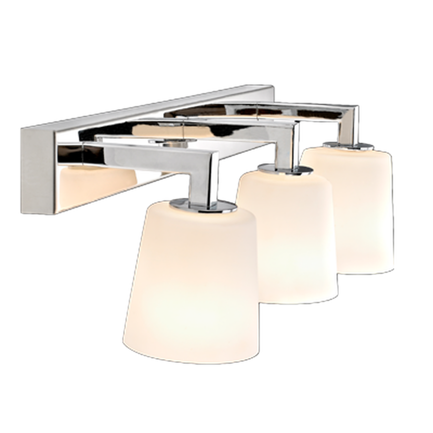 Afina Five Sconce Light Bar With Opal Glass Shade