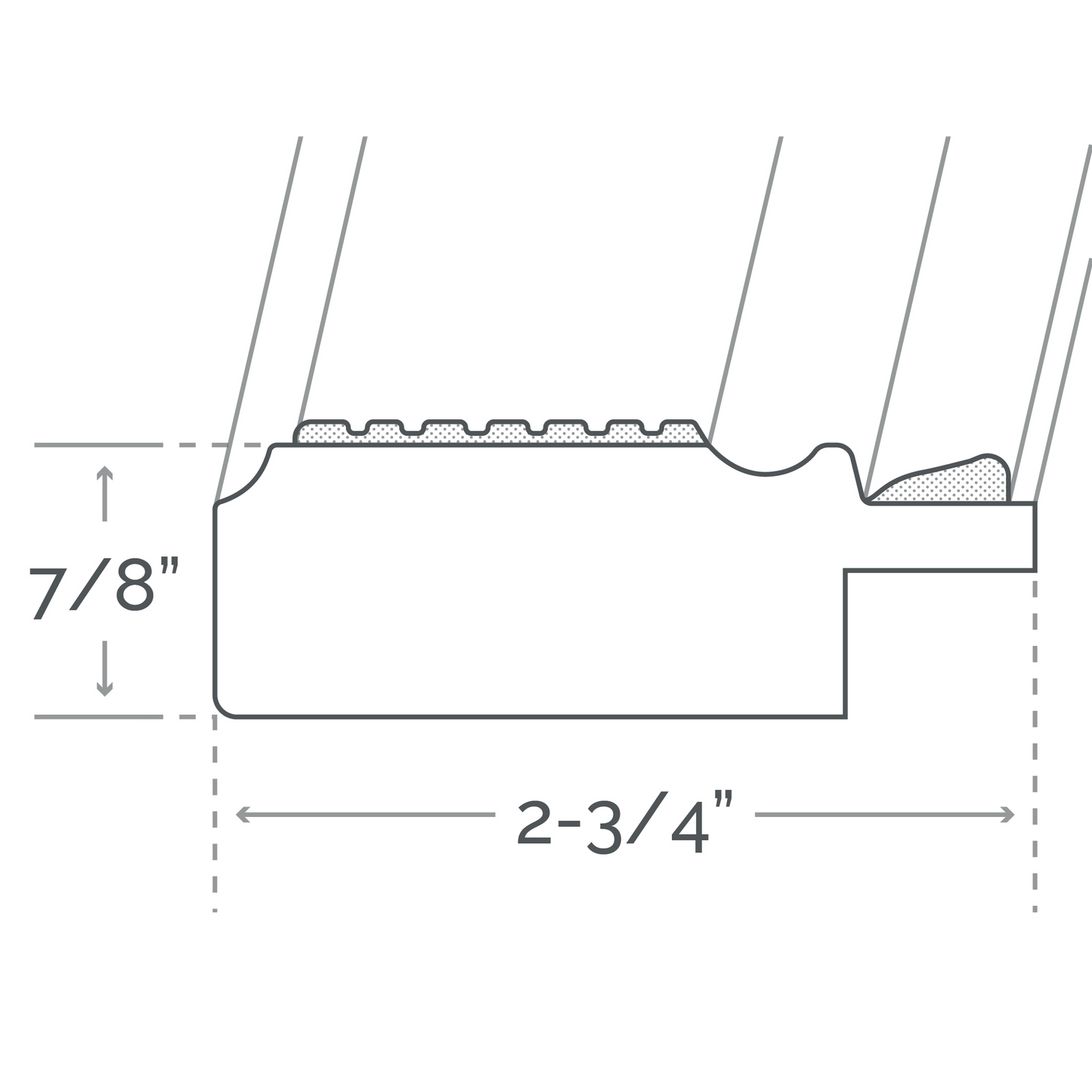 Afina Signature 30" x 36" Elegance Antique Gold Frame Mirror