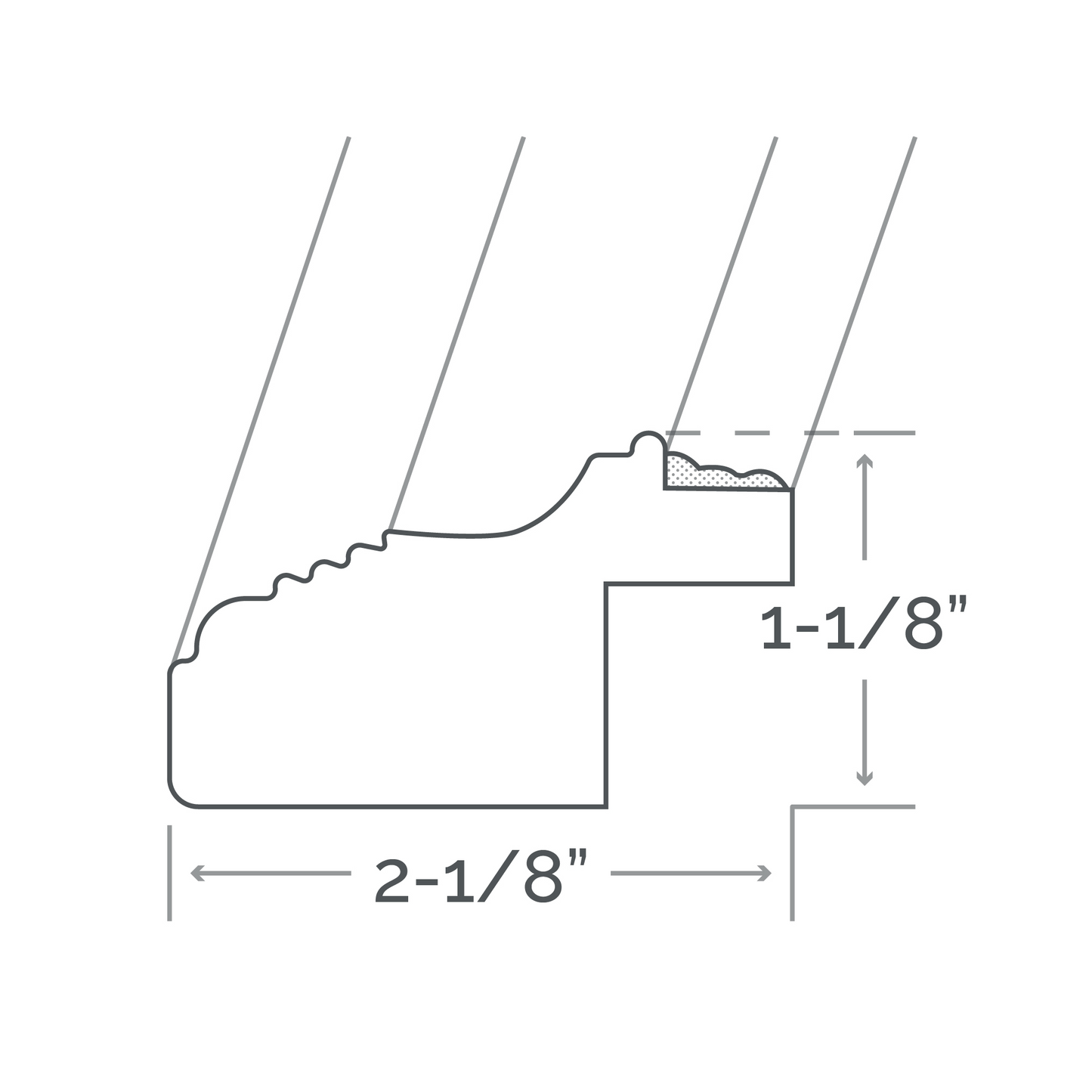 Afina Signature 30" x 36" Parisian Antique Silver Frame Mirror