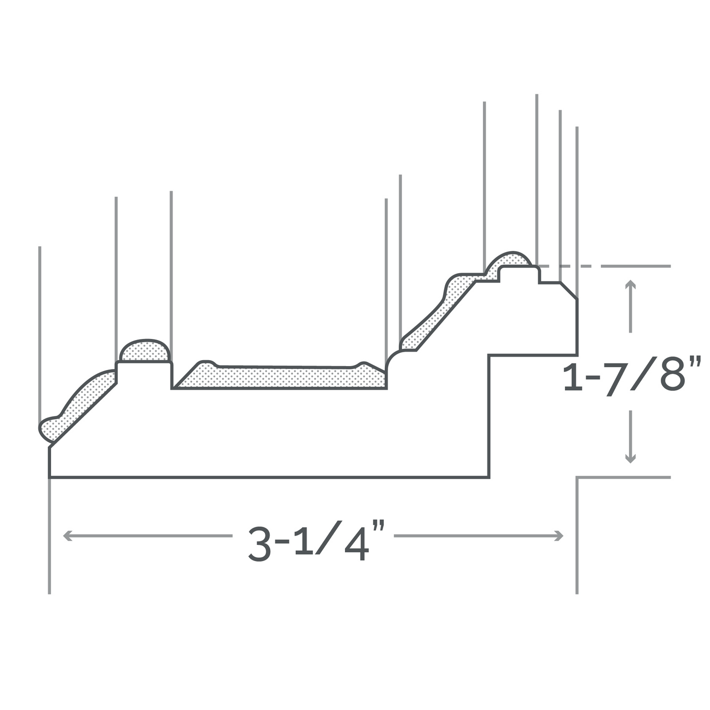 Afina Signature 30" x 36" Regal Antique Gold Frame Mirror
