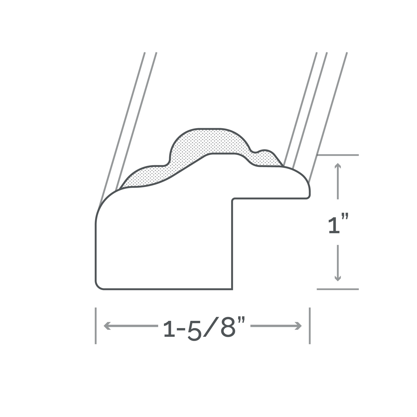 Afina Signature 30" x 36" Valencia Antique Gold Frame Mirror