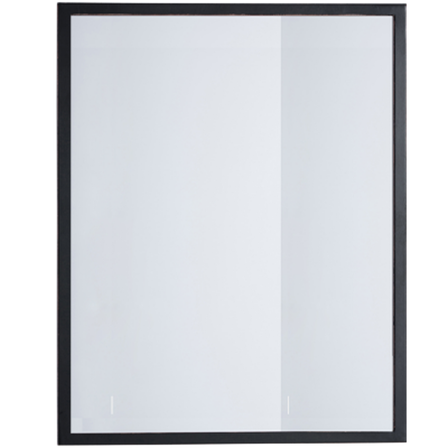 Afina Urban Steel 24" x 30" Matte Black Wall Mirror