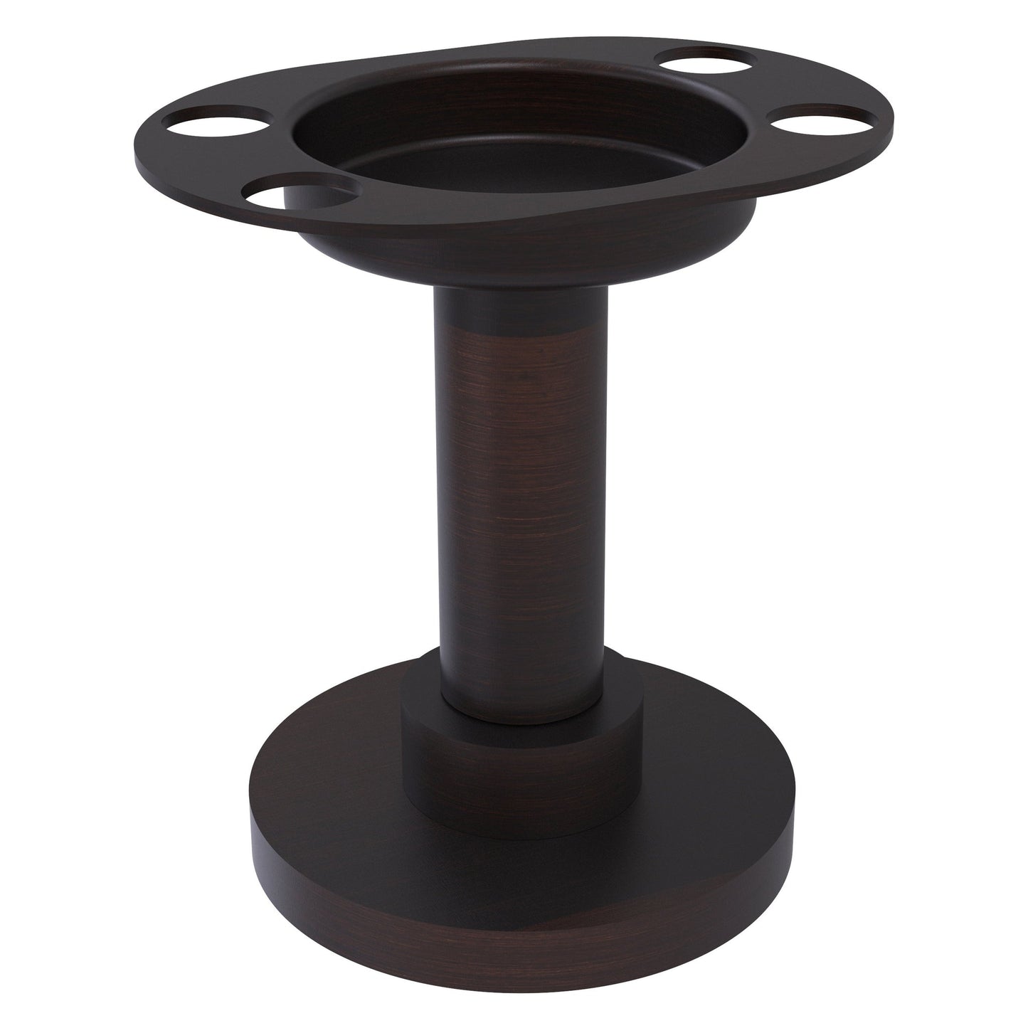 Allied Brass 955 4" Venetian Bronze Solid Brass Vanity Top Tumbler and Toothbrush Holder