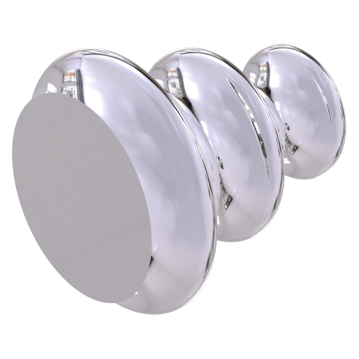 Allied Brass A-1 1" x 1" Polished Chrome Solid Brass Designer Cabinet Knob