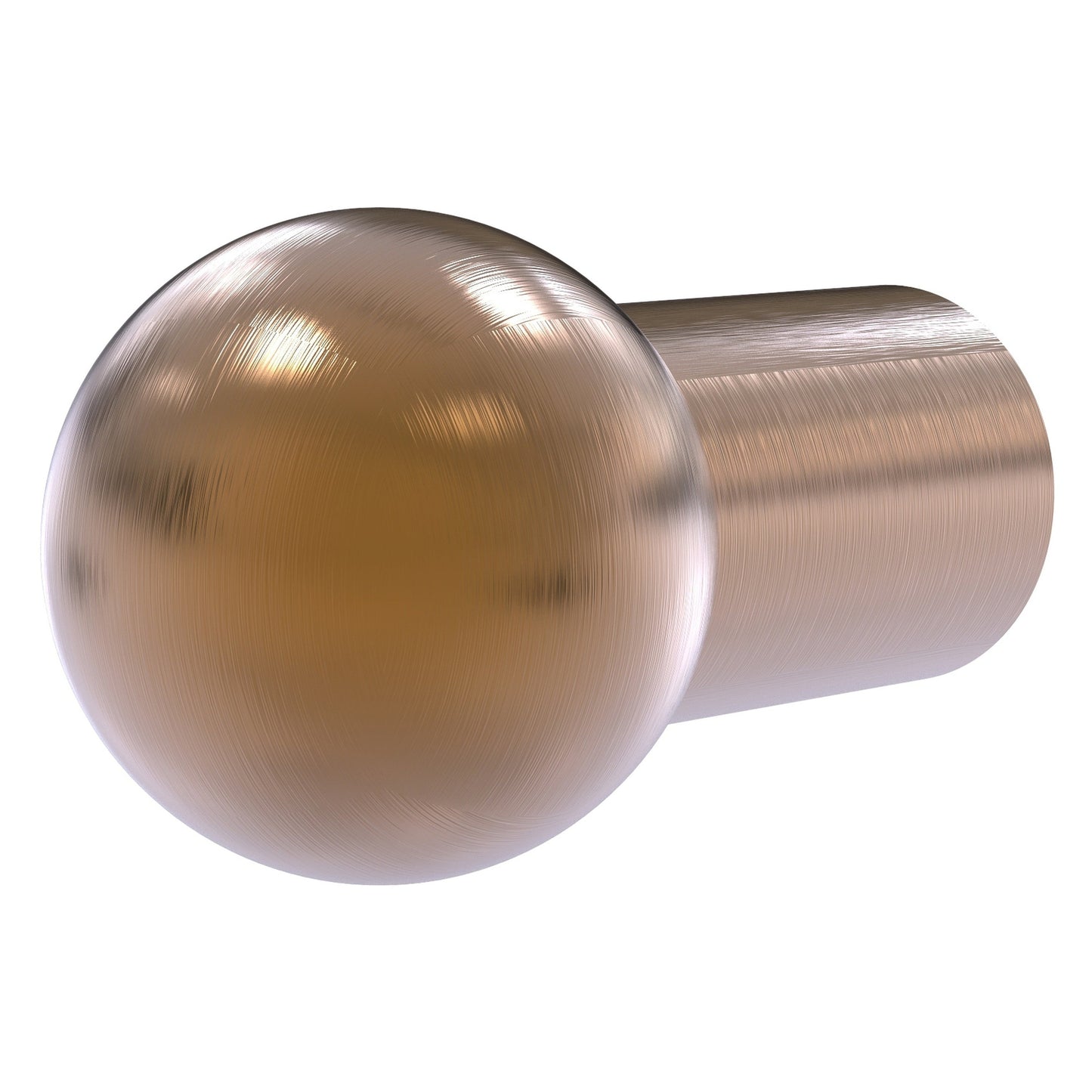 Allied Brass A-10 0.75" x 0.75" Brushed Bronze Solid Brass Cabinet Knob
