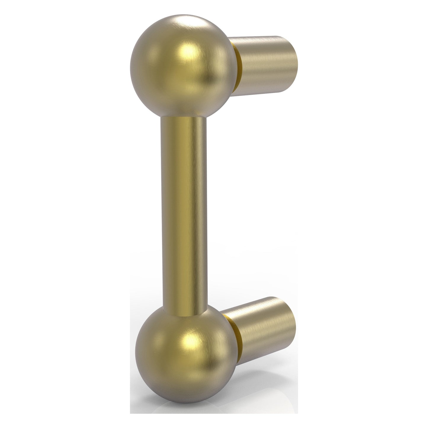 Allied Brass A-20 3.9" x 3" Satin Brass Solid Brass Cabinet Pull