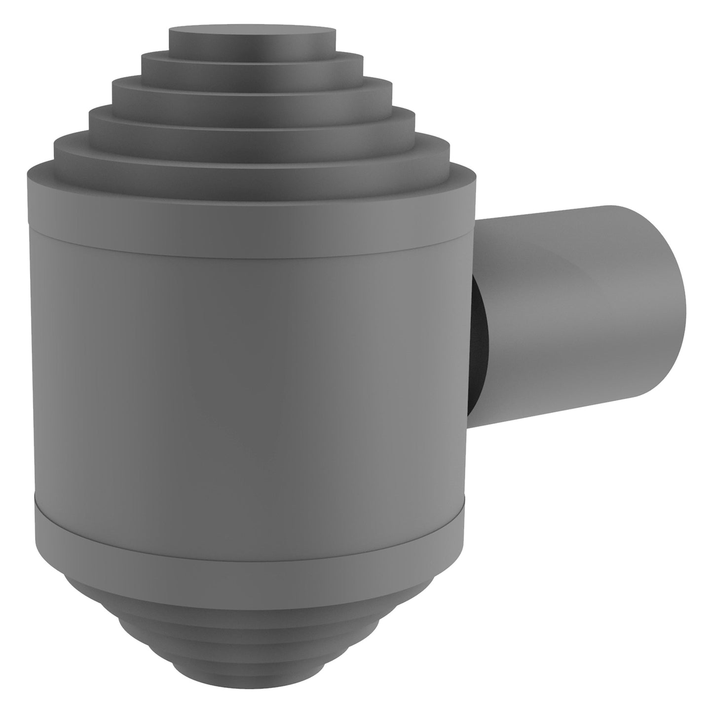 Allied Brass AT-10 1.25" x 1.25" Matte Gray Solid Brass Cabinet Knob